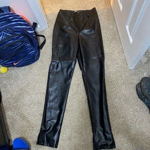 Faux leather pants (trendy!!!)